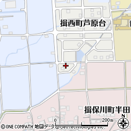 兵庫県たつの市揖西町芦原台19-3周辺の地図