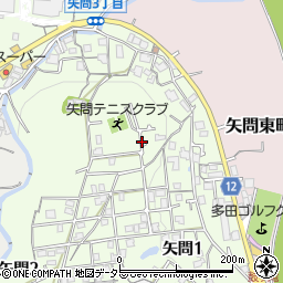 〒666-0131 兵庫県川西市矢問の地図