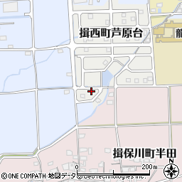 兵庫県たつの市揖西町芦原台19-4周辺の地図