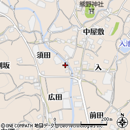 愛知県蒲郡市坂本町須田35周辺の地図