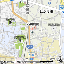 愛知県知多郡武豊町ヒジリ田79周辺の地図