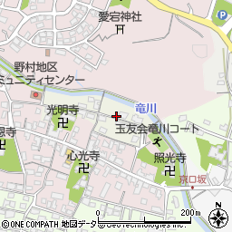 三重県亀山市北野町周辺の地図
