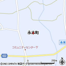 広島県庄原市永末町周辺の地図
