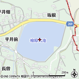 桧原大池周辺の地図