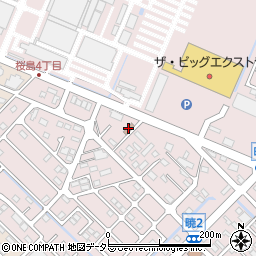 暁集会所周辺の地図