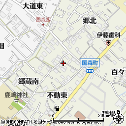 愛知県西尾市国森町不動東30-5周辺の地図