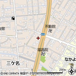 静岡県焼津市三ケ名568-1周辺の地図