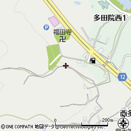 兵庫県川西市多田院1周辺の地図
