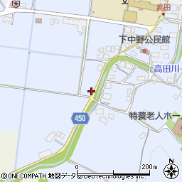 兵庫県赤穂郡上郡町中野845周辺の地図