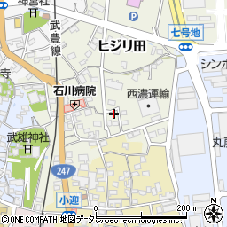愛知県知多郡武豊町ヒジリ田89周辺の地図