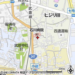 愛知県知多郡武豊町ヒジリ田80周辺の地図