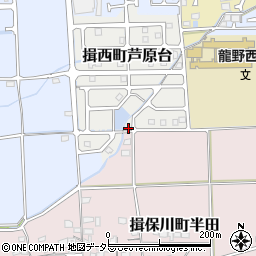 兵庫県たつの市揖西町芦原台17周辺の地図
