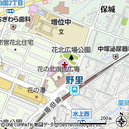 姫路市花北体育館周辺の地図