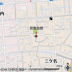 静岡県焼津市三ケ名622-1周辺の地図