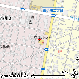 ウエルシア薬局焼津東小川店周辺の地図