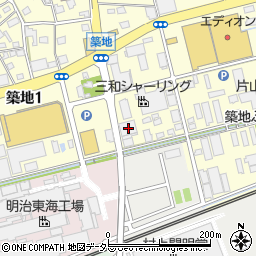 静岡県藤枝市築地675周辺の地図