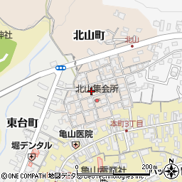 三重県亀山市北山町3周辺の地図
