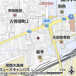 大阪府高槻市古曽部町2丁目10周辺の地図