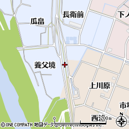 愛知県豊川市松原町養父境周辺の地図