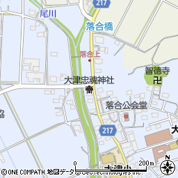大津忠魂神社周辺の地図