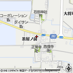 京都府八幡市岩田茶屋ノ前20周辺の地図