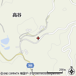 岡山県加賀郡吉備中央町高谷1822周辺の地図