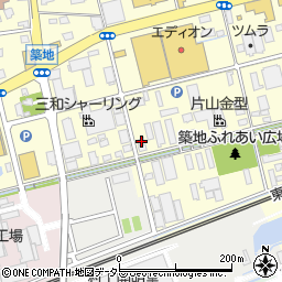 静岡県藤枝市築地622周辺の地図