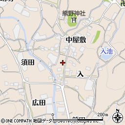 愛知県蒲郡市坂本町周辺の地図