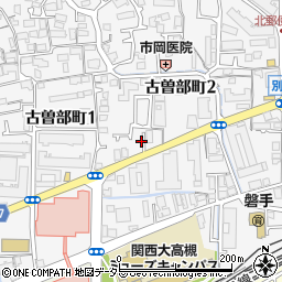 リパークＪＲ高槻駅北第３駐車場周辺の地図