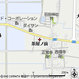 京都府八幡市岩田茶屋ノ前周辺の地図