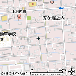 静岡県焼津市五ケ堀之内1243-22周辺の地図