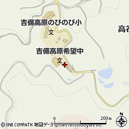 岡山県加賀郡吉備中央町高谷495周辺の地図