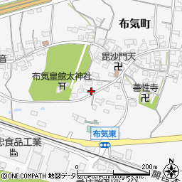 三重県亀山市布気町1677-1周辺の地図