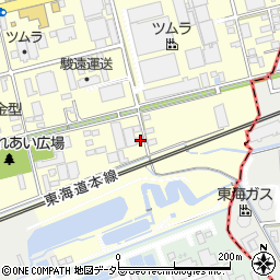 静岡県藤枝市築地647-1周辺の地図