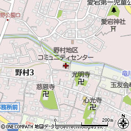 野村地区コミュニティセンター周辺の地図