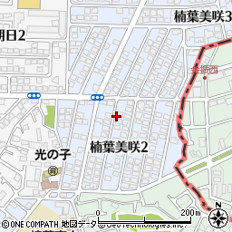 大阪府枚方市楠葉美咲周辺の地図