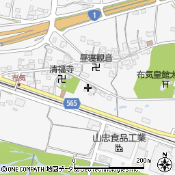 三重県亀山市布気町1487-2周辺の地図