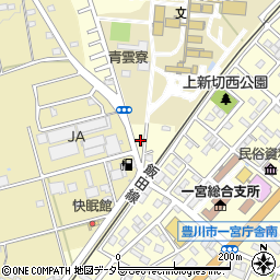 愛知県豊川市一宮町上新切372-5周辺の地図