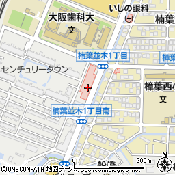 タイムズ関西医科大学くずは病院駐車場周辺の地図