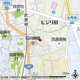 愛知県知多郡武豊町ヒジリ田72周辺の地図