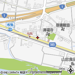 三重県亀山市布気町1522-3周辺の地図