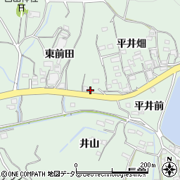 愛知県常滑市檜原東前田38-7周辺の地図
