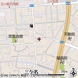 静岡県焼津市三ケ名596周辺の地図