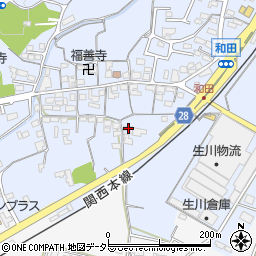 三重県亀山市和田町230-3周辺の地図