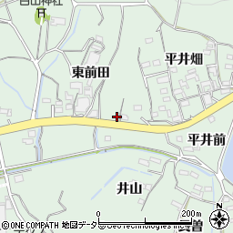 愛知県常滑市檜原東前田39周辺の地図