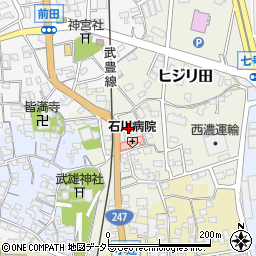 愛知県知多郡武豊町ヒジリ田70周辺の地図