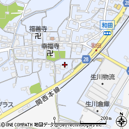 三重県亀山市和田町237周辺の地図