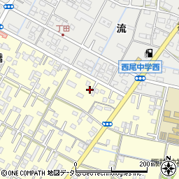 愛知県西尾市今川町元川原周辺の地図
