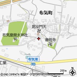 三重県亀山市布気町1683-1周辺の地図