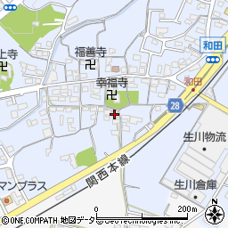 三重県亀山市和田町41周辺の地図